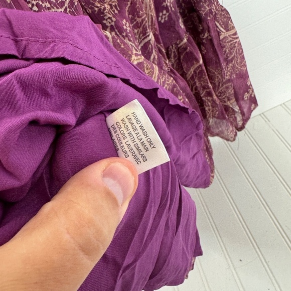 NEW Easy Clothes Purple Long Sleeve Dress S/M - Picture 7 of 9